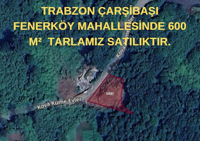 TRABZON ÇARŞİBAŞI FENERKÖY MAH 600 M²  TARLAMIZ SATILIKTIR. - TRABZON ÇARŞIBAŞI fotoğraf 7